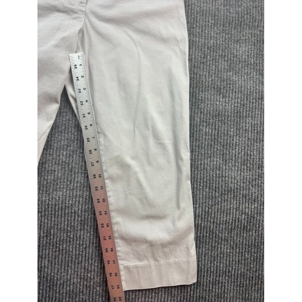 Talbots Cropped Capri Pants Womens 10P Petite Light  Gray - Picture 4 of 5